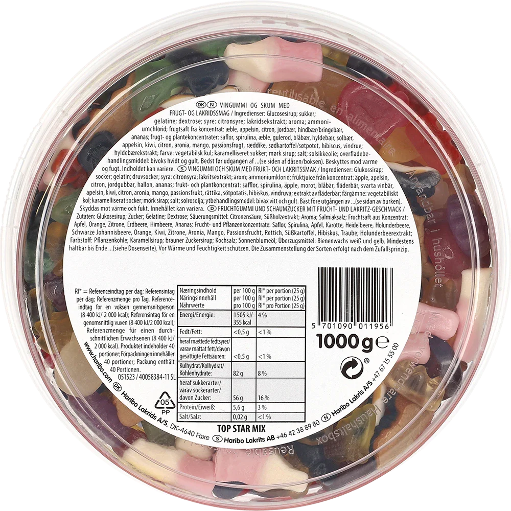 Haribo DK Top Star Mix