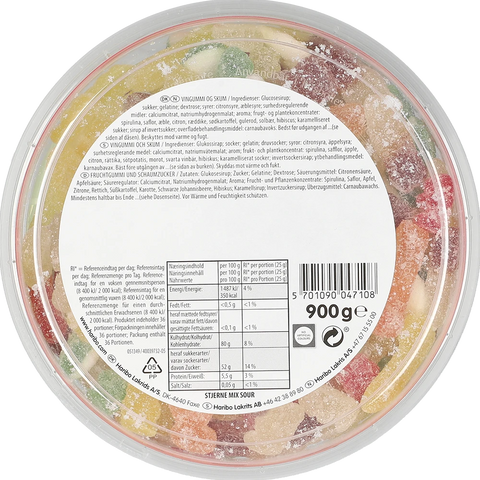 Haribo DK Stjerne Mix Sour