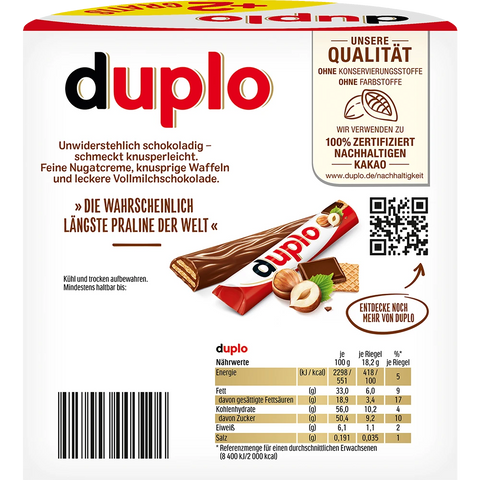 Ferrero Duplo 18+2