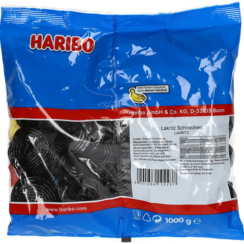 Haribo DE Lakritz Schnecken