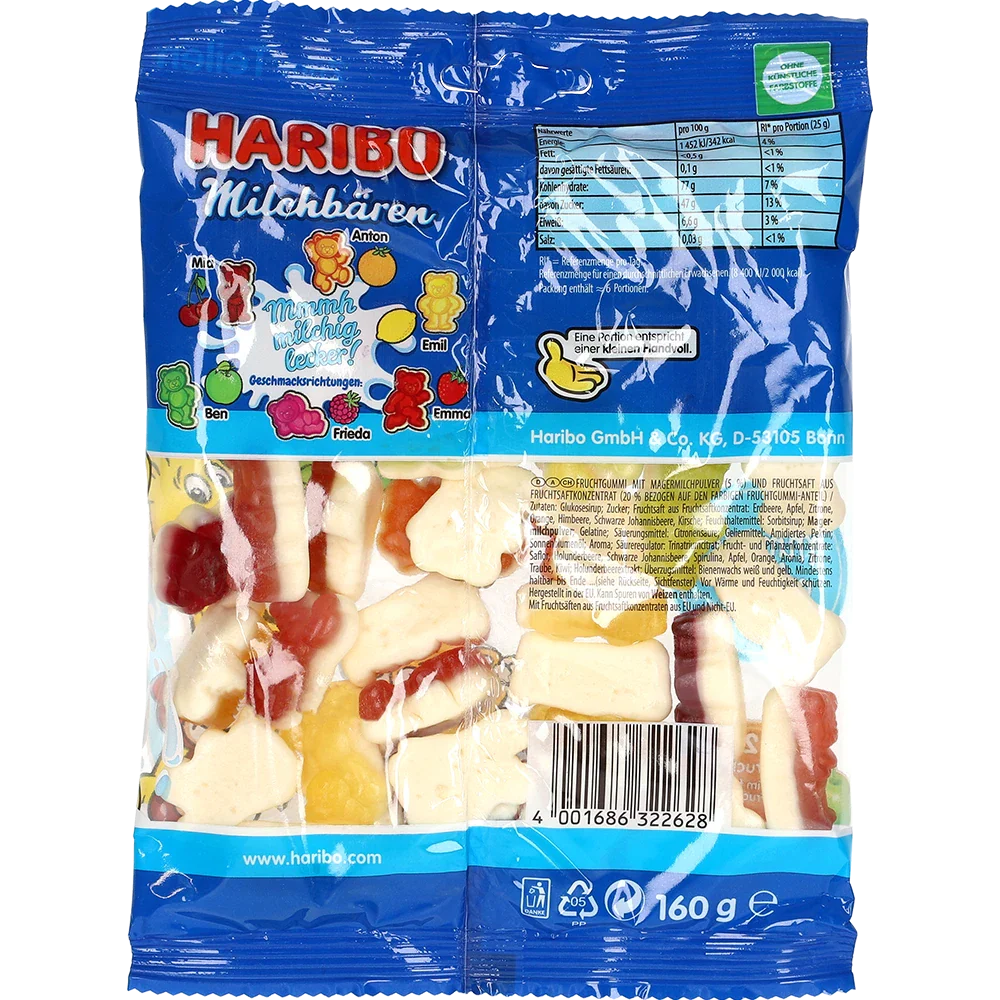 Haribo DE MælkeBamser
