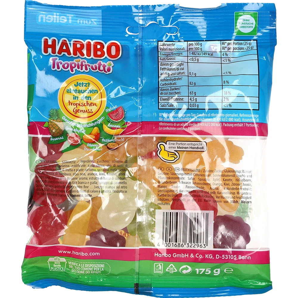 Haribo DE Tropi Frutti