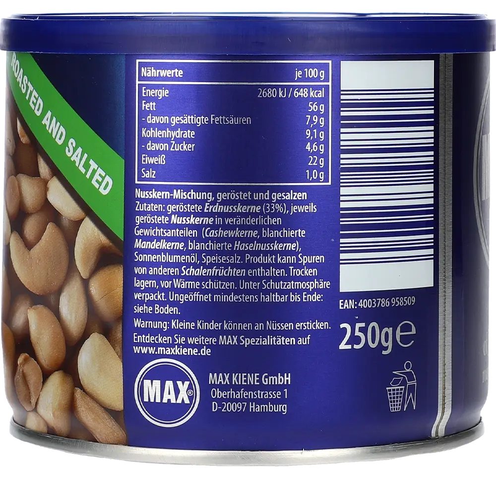 Max Kiene Nuss Cocktail geröstet/gesalzen