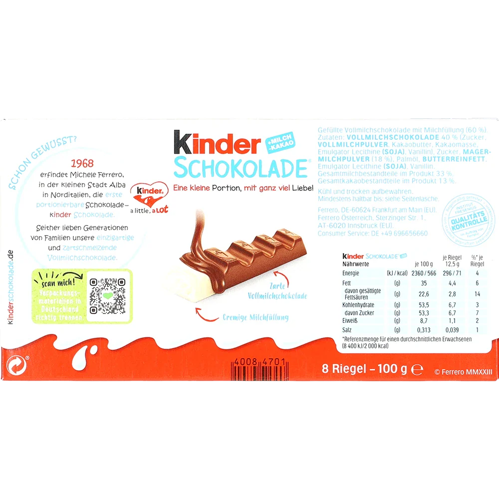 Ferrero Kinder Schokolade