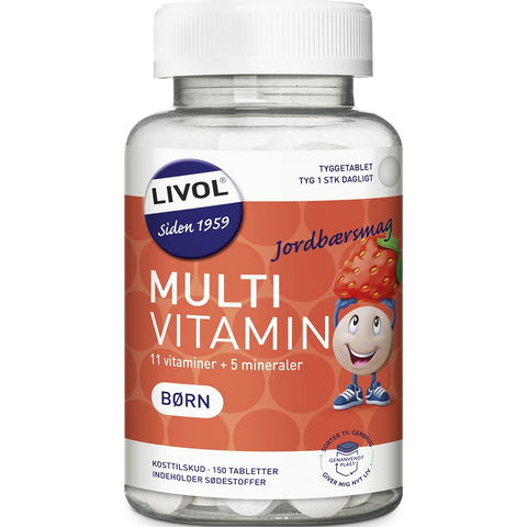 Livol Multivitamin Børn Jordbær