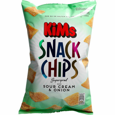 Kims Snack Chips Sour Cream & Onion Slik Dagligvarer