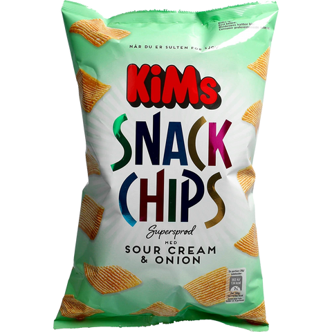 Kims Snack Chips Sour Cream & Onion