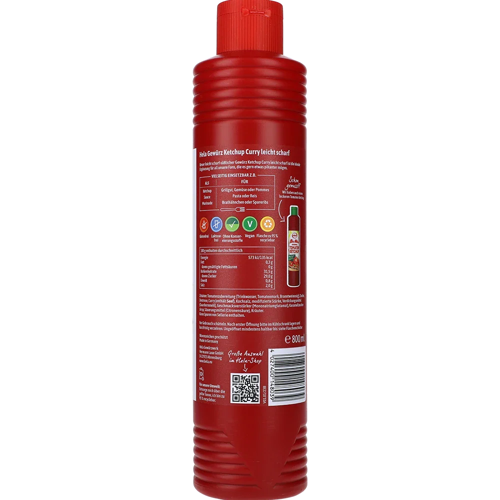 Hela Curry Gewürzketchup scharf
