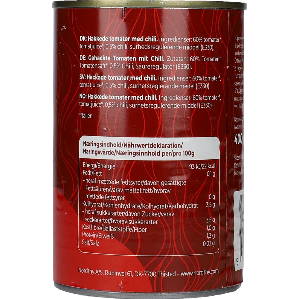 TON gehackte Tomaten mit Chili