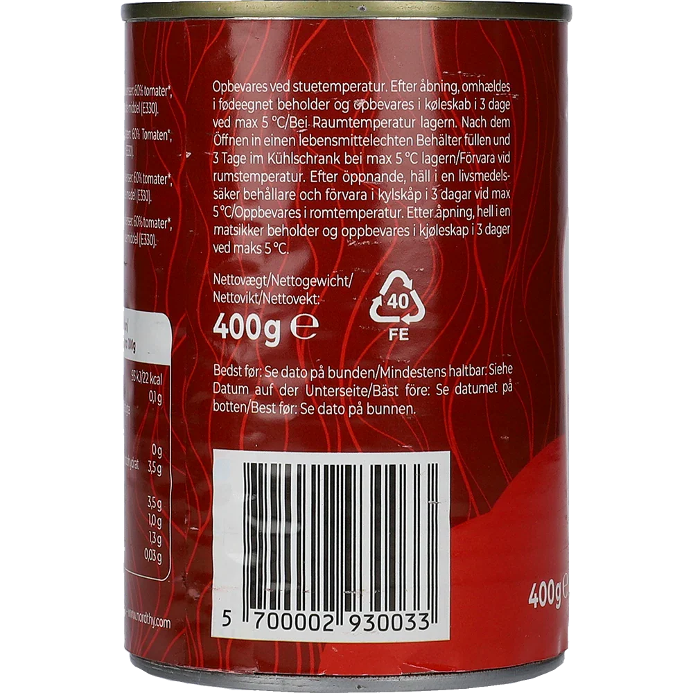TON gehackte Tomaten mit Chili