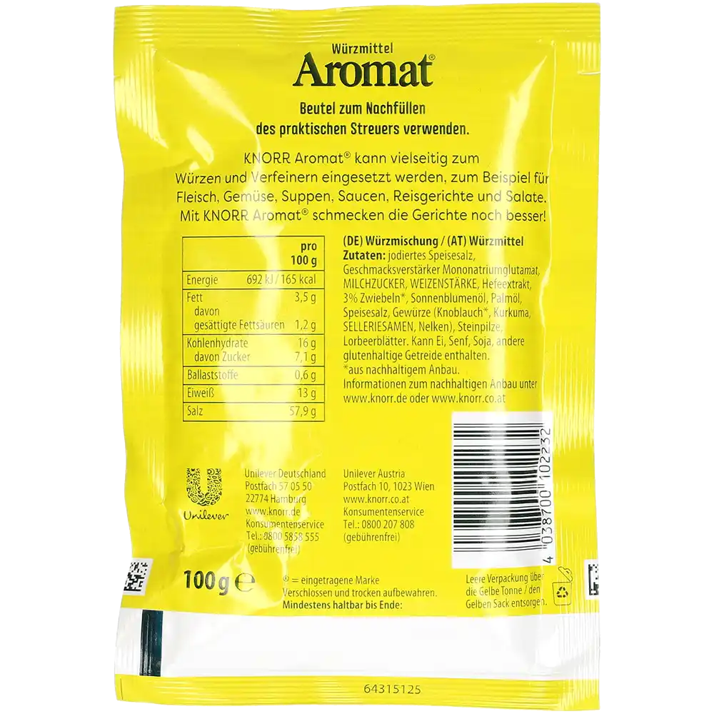 Knorr Aromat Universal Kryddblandning Påfyllning, 100g