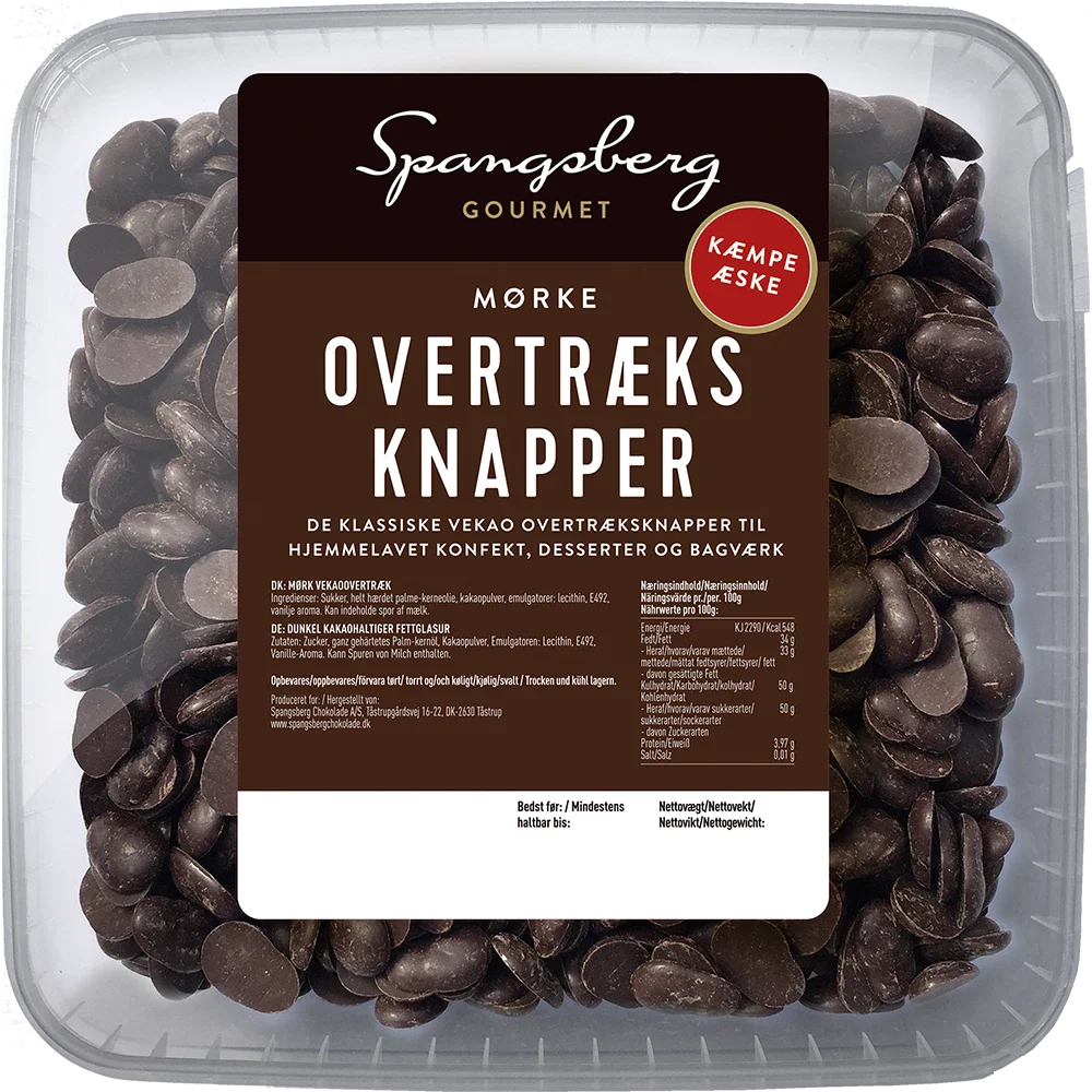 Spangsberg Overtræksknapper dunkel