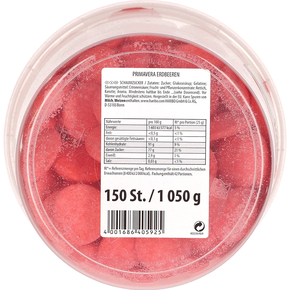 Haribo DE Primavera Jordbær