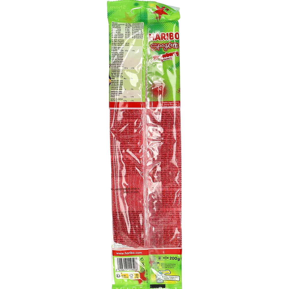 Haribo DE Spaghettin jordgubbe