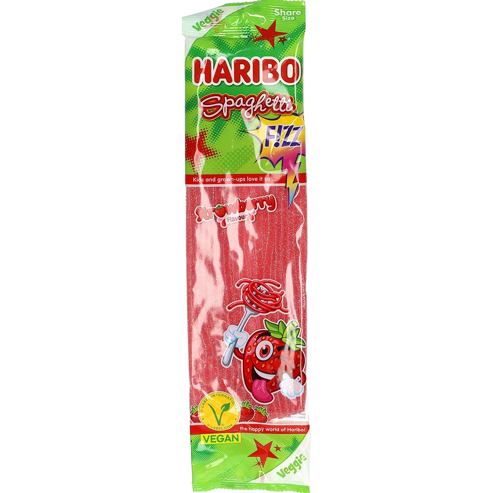 Haribo DE Spaghettin jordgubbe