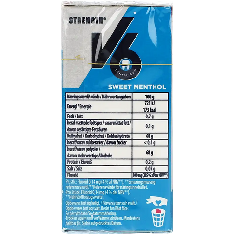 V6 Dental Strong Teeth Sweet Menthol, 70G