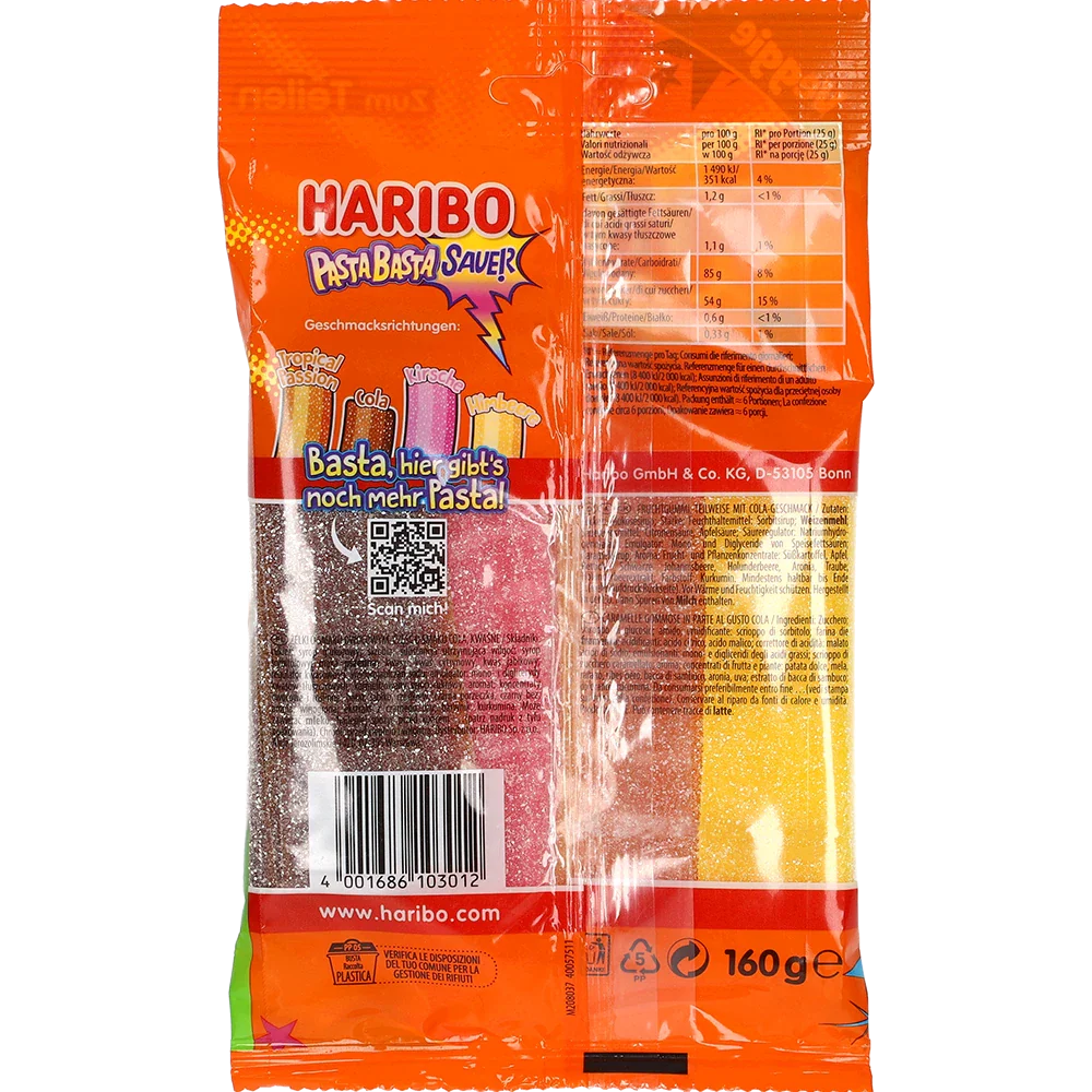 Haribo DE Pasta Basta Sauer