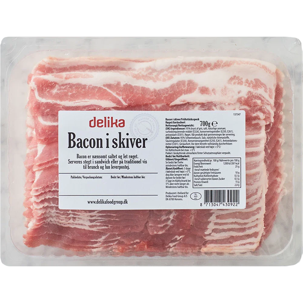 Sliced Delika Bacon