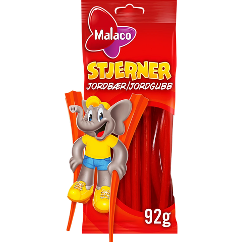 Malaco Stjerner Jordbær