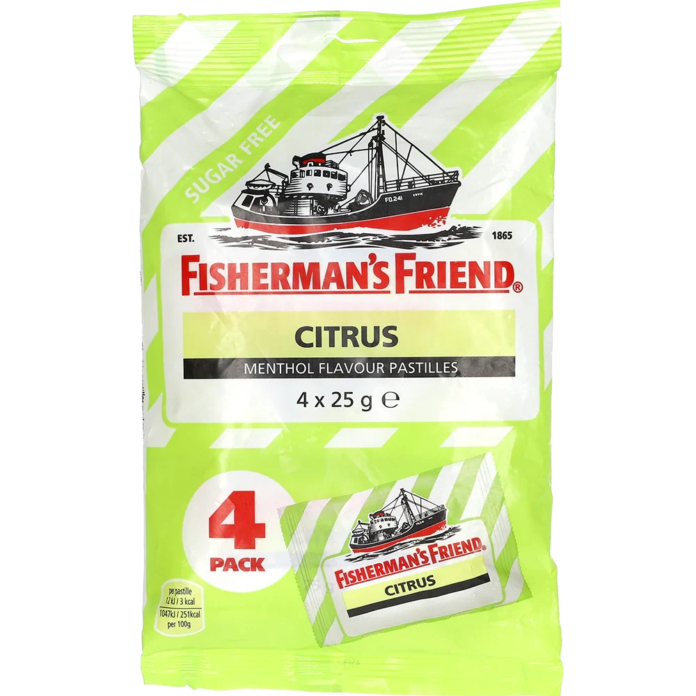Fisherman's Friend Citrus s. sukker, 100G