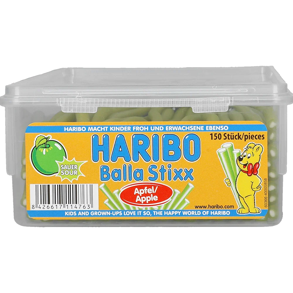 Haribo DE Balla Stixx Apfel