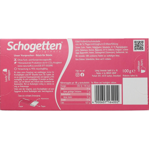 Schogetten Joghurt-Erdbeer