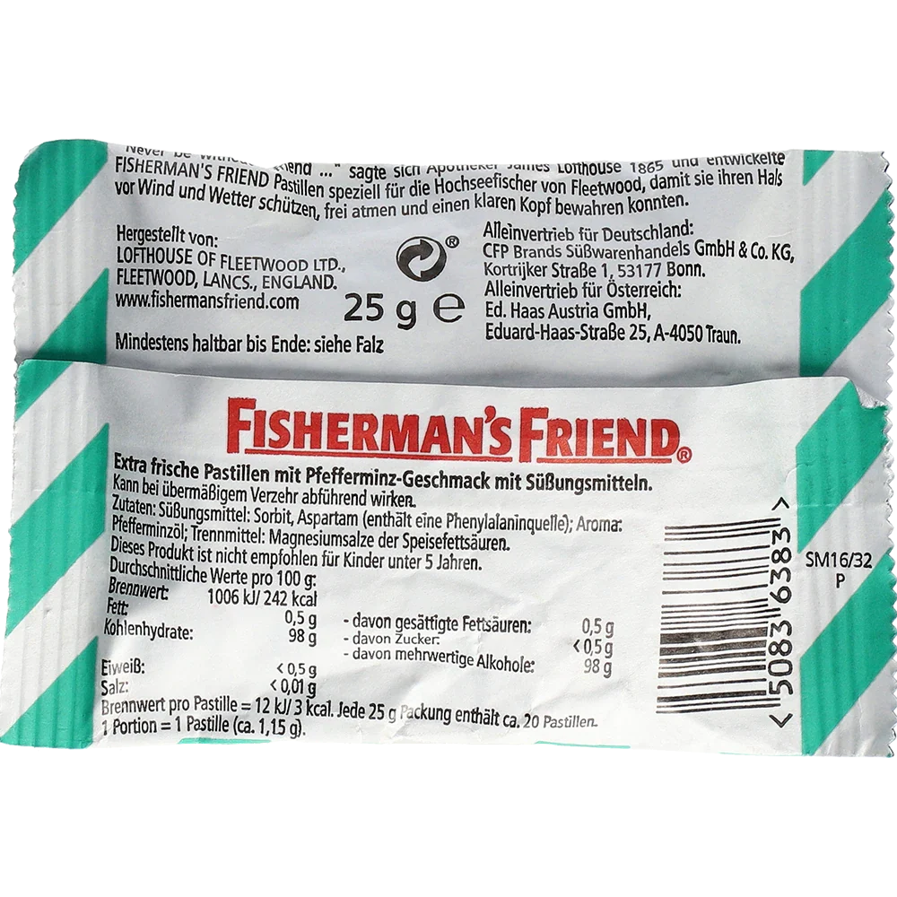 Fisherman's Friend Mint Menthol s.S.