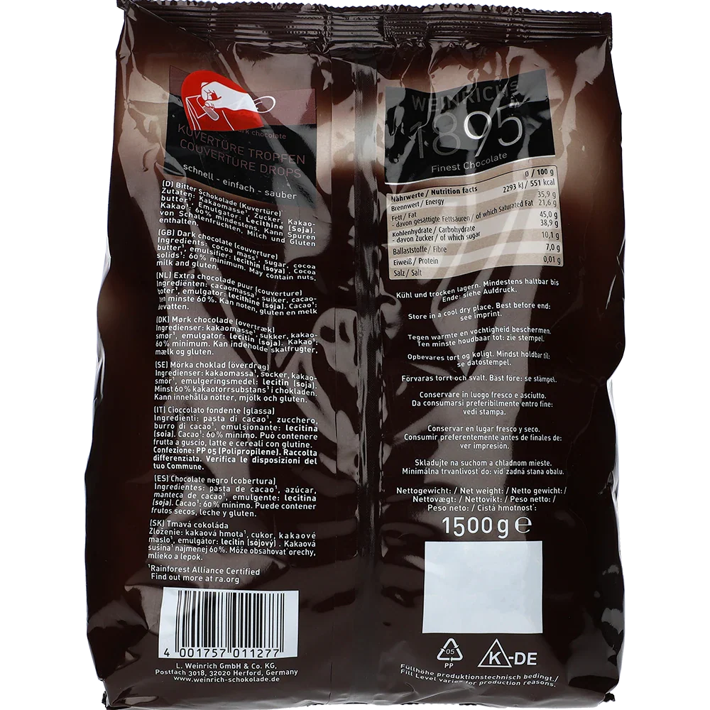 Weinrich's Dråber Mørk Chokolade