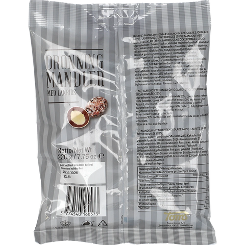 Toms Dronning Mandler med Lakrids