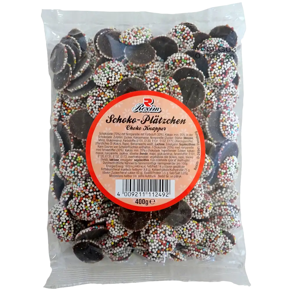 Rexim Schokoladen Plätzchen, 400g