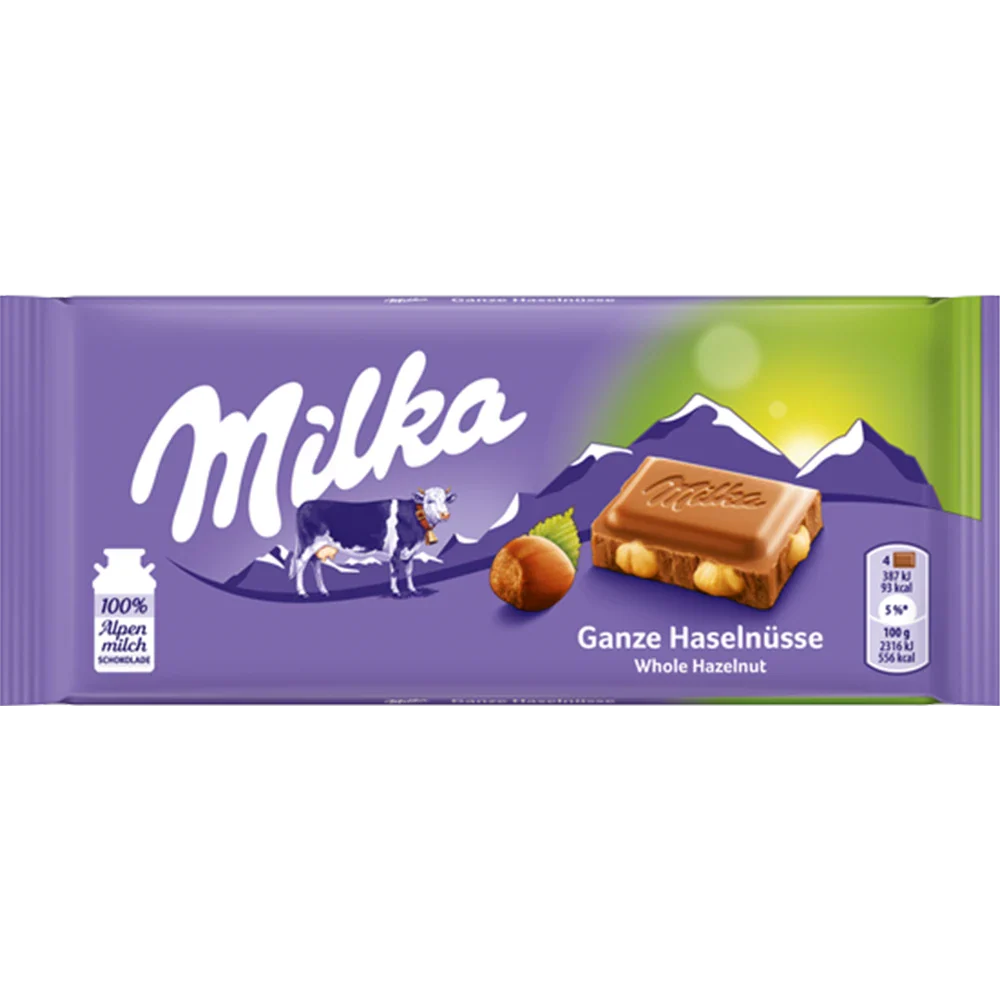 Mondelez Milka Helnød Chokoladeplade