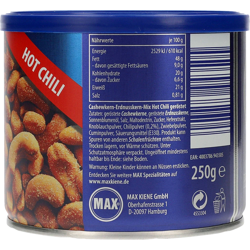 Max Kiene Cashew Peanutmiks Chili