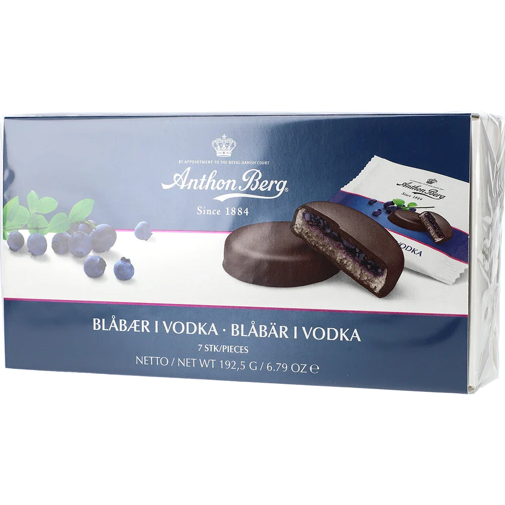 Anthon Berg Tarts Blåbær i Vodka