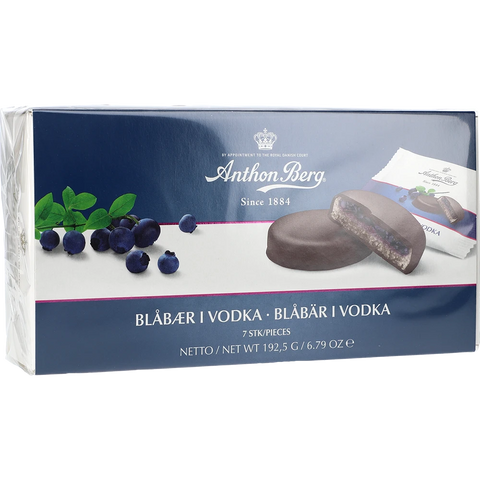 Anthon Berg Tærter Blåbær i Vodka