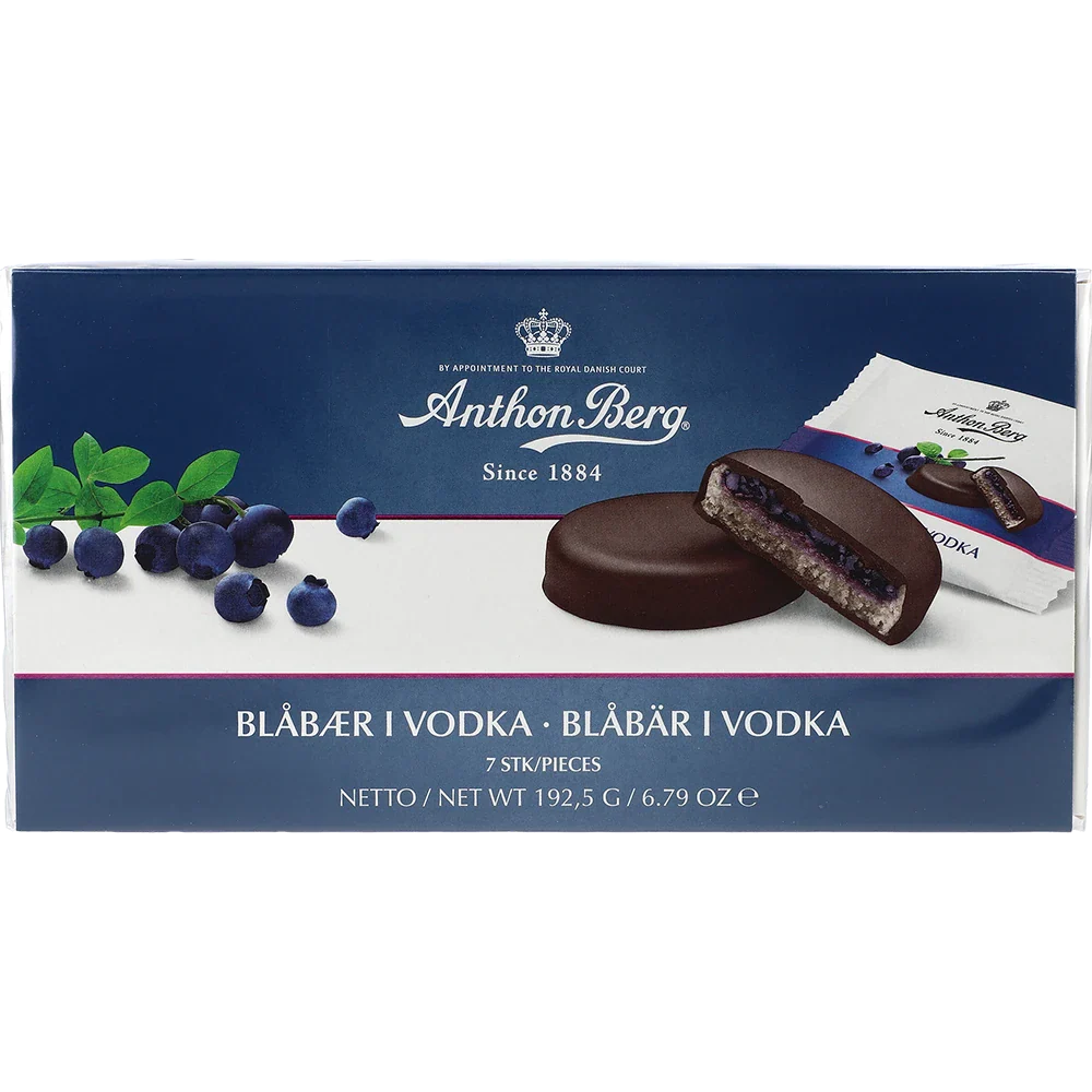Anthon Berg Tarts Blåbær i Vodka