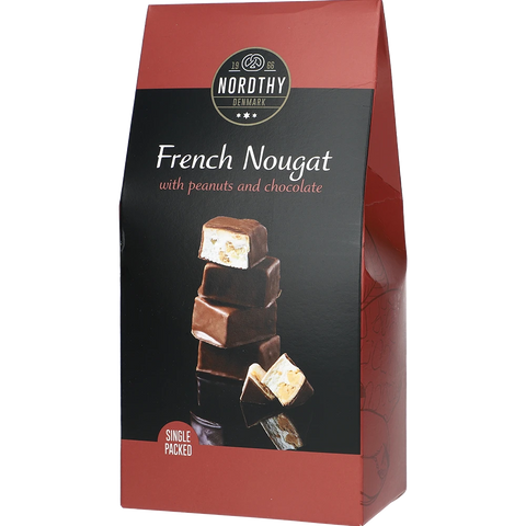 Nordthy Fransk Nougat mælkechokolade og peanuts