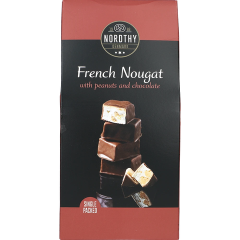 Nordthy Fransk Nougat mælkechokolade og peanuts