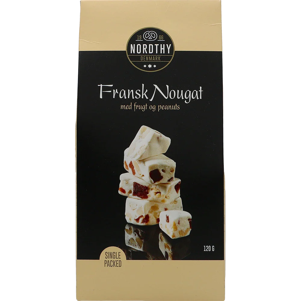 Nordthy Fransk Nougat med frugt og peanuts