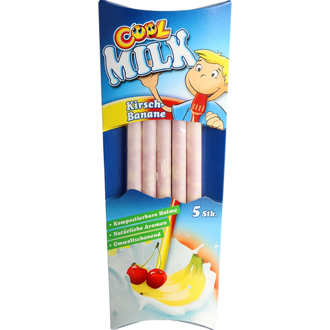 Cool Milchtrinkhalme Kirsch-Banane