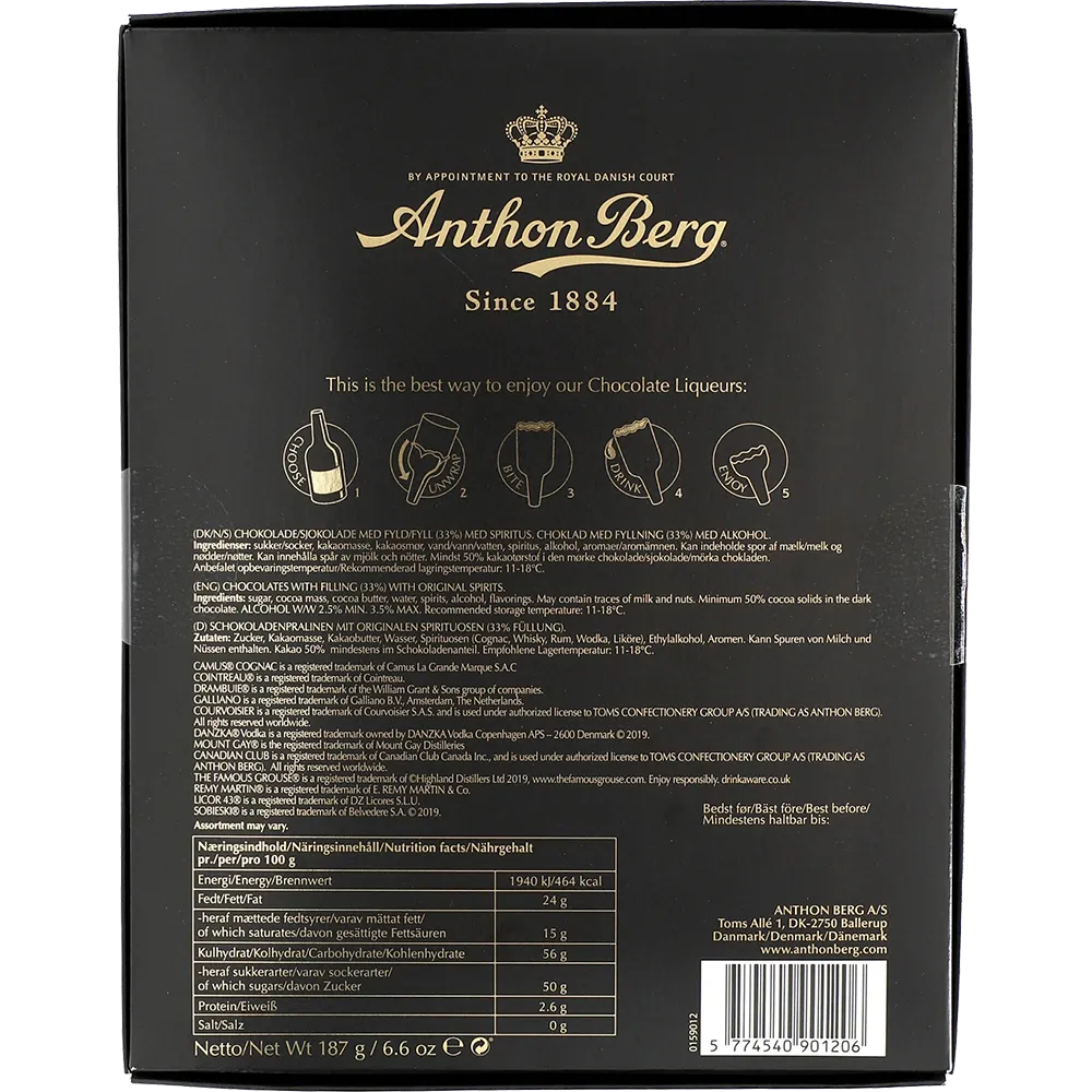 Anthon Berg Chocolate Liqueurs
