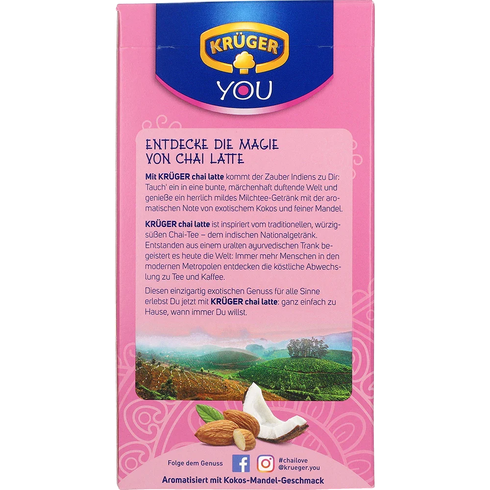 Krüger Chai Latte Coconut Almond, 250G