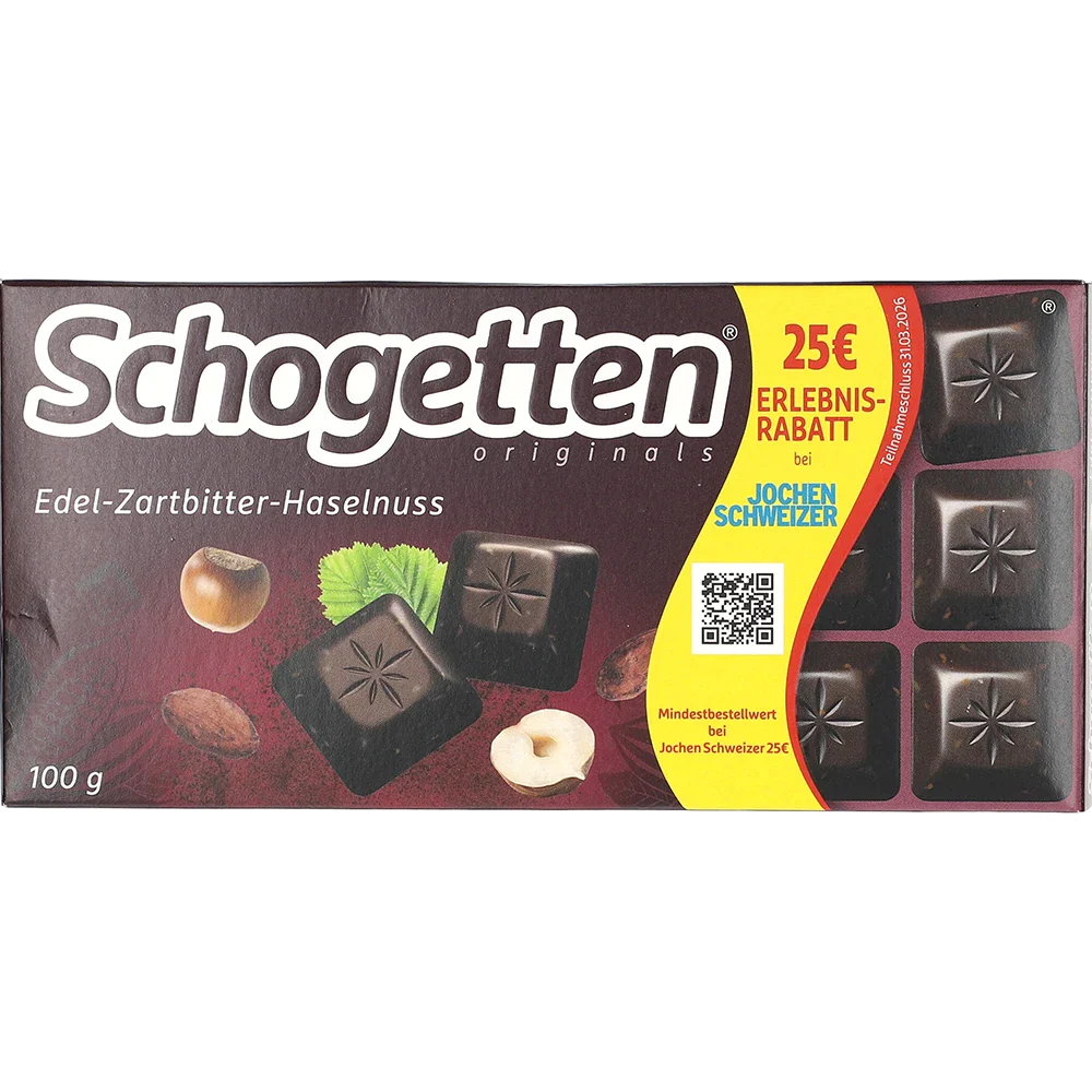 Schogetten Mörk Choklad-Hasselnöt