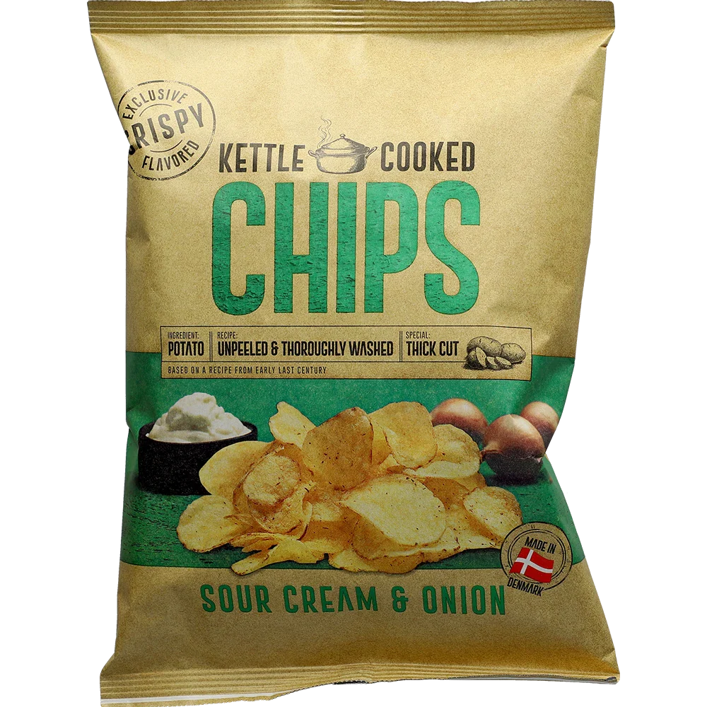 Kettle Chips Sour Cream & Løg