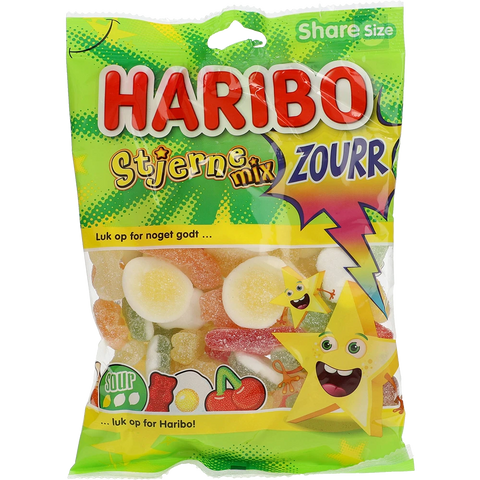 Haribo DK Stjerne Mix Zourr