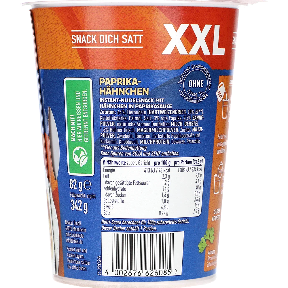 Birkel Minuto XXL Paprika-Hähnchen-Topf