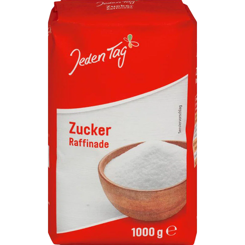 Jeden Tag Raffinade-Zucker