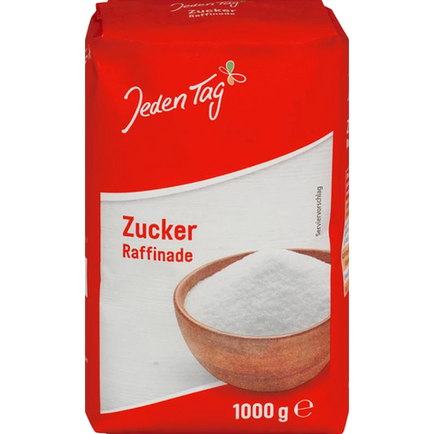 Jeden Tag Raffinade-Zucker