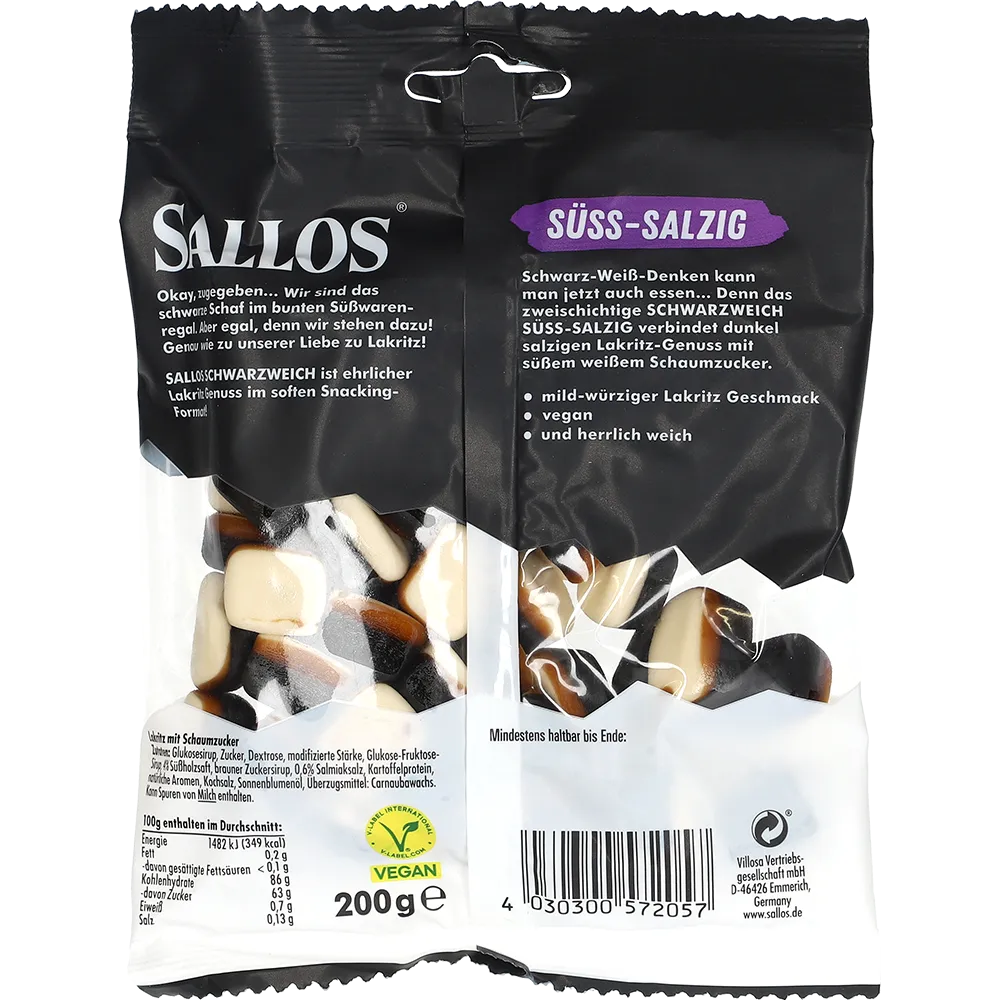 Sallos Schwarzweich Süß-Salzig