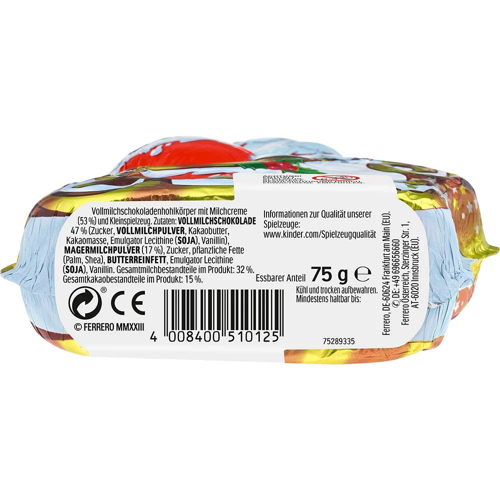Ferrero Kinder Weihnachtsmann mit Überraschung