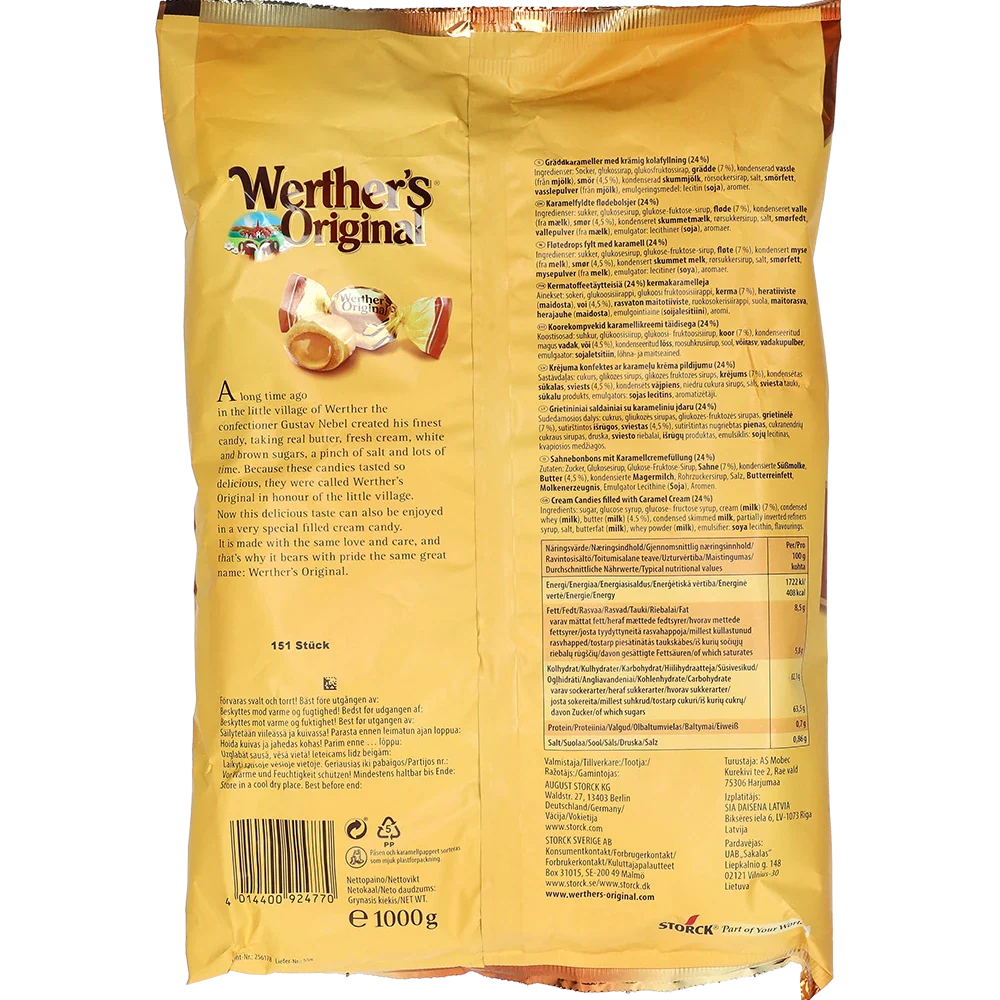 Storck Werther's Original Cremet Fyld